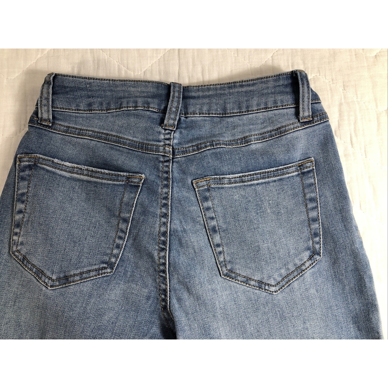 Sincerely Jules Jeans Women's 0/24 Denim Blue High Rise Straight Stretch Nwt — image 8 of 8